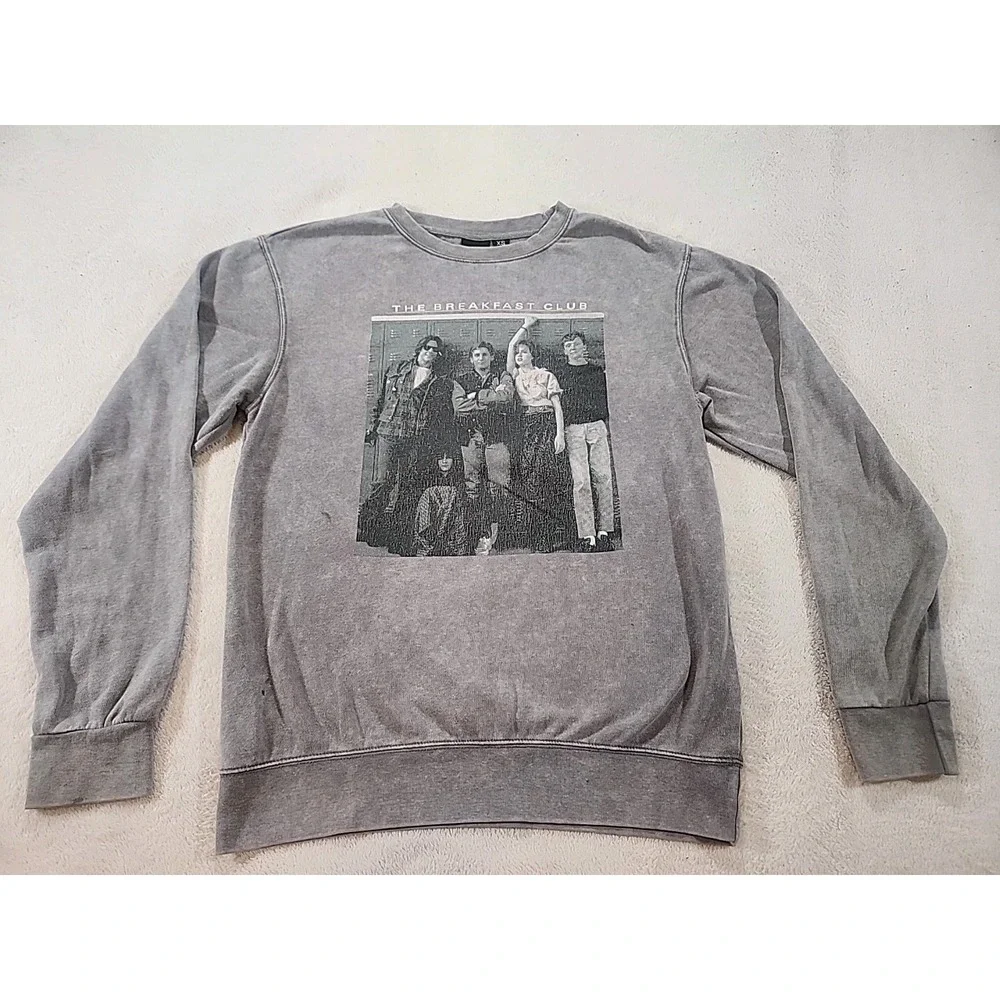 Vtg The Breakfast Club long‎ sleeve shirt Size XS Gray